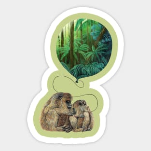 Monkey Dream Sticker